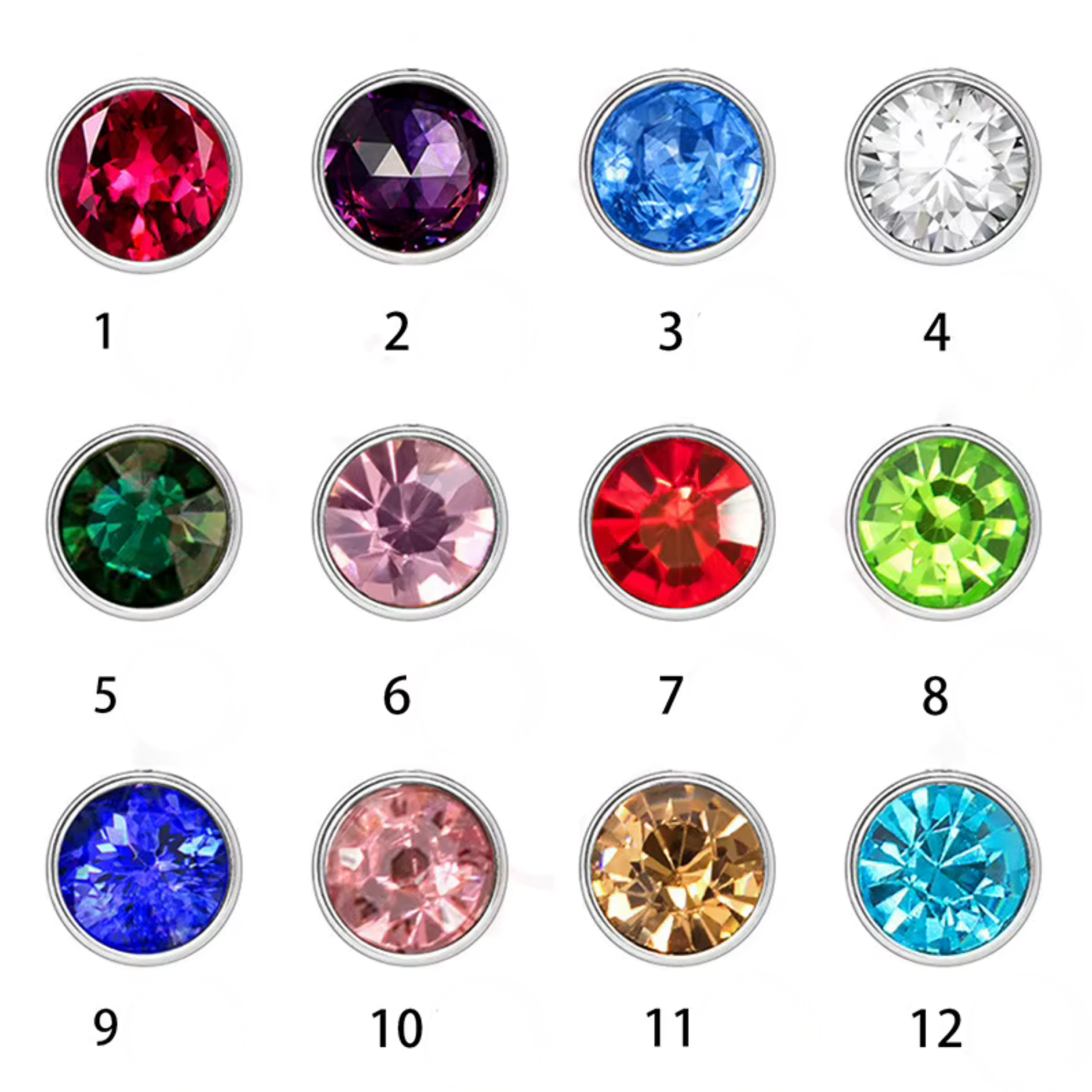 Ring met gepersonaliseerde initialen en geboortesteen