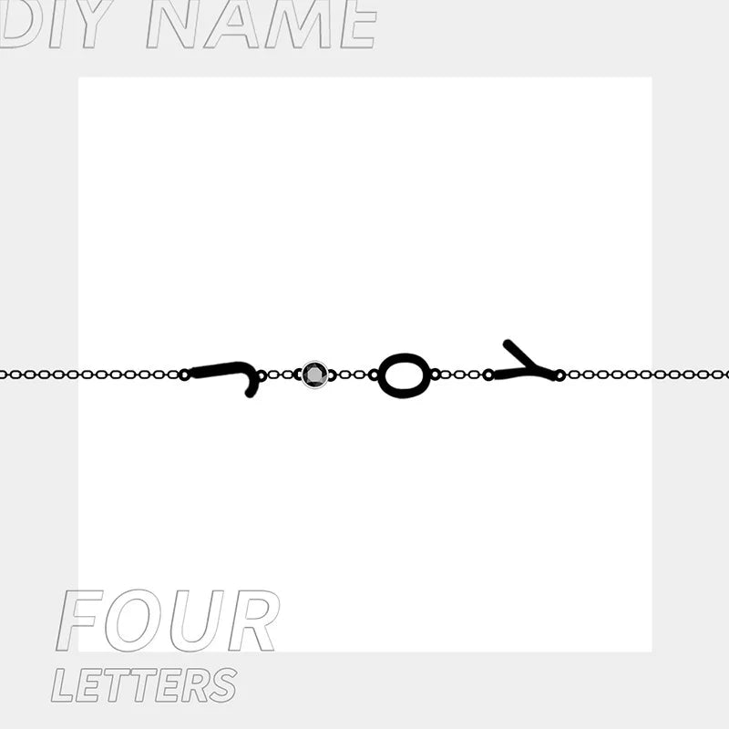 Gepersonaliseerde armband met naam en geboortesteen