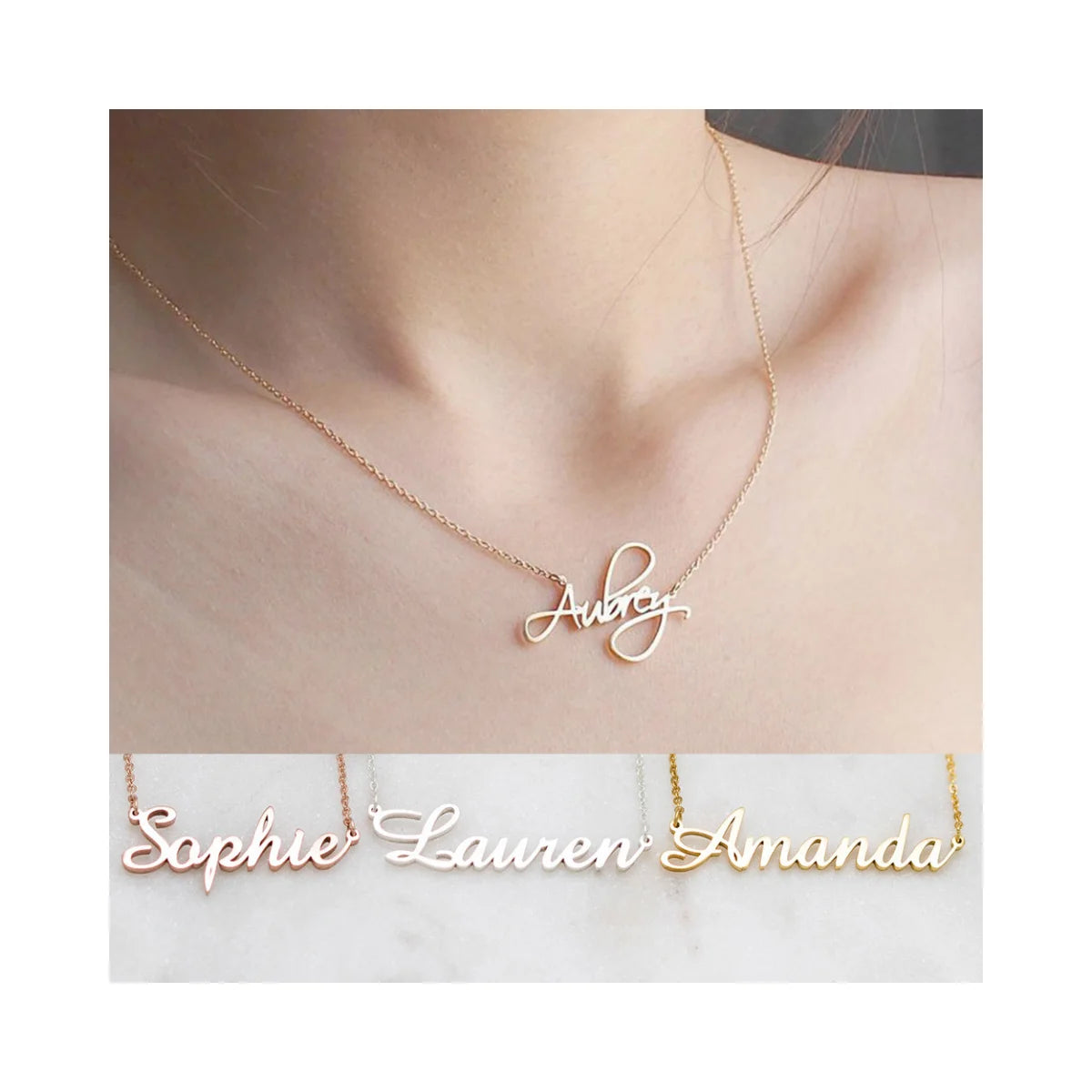 Gepersonaliseerde naamketting met gravure