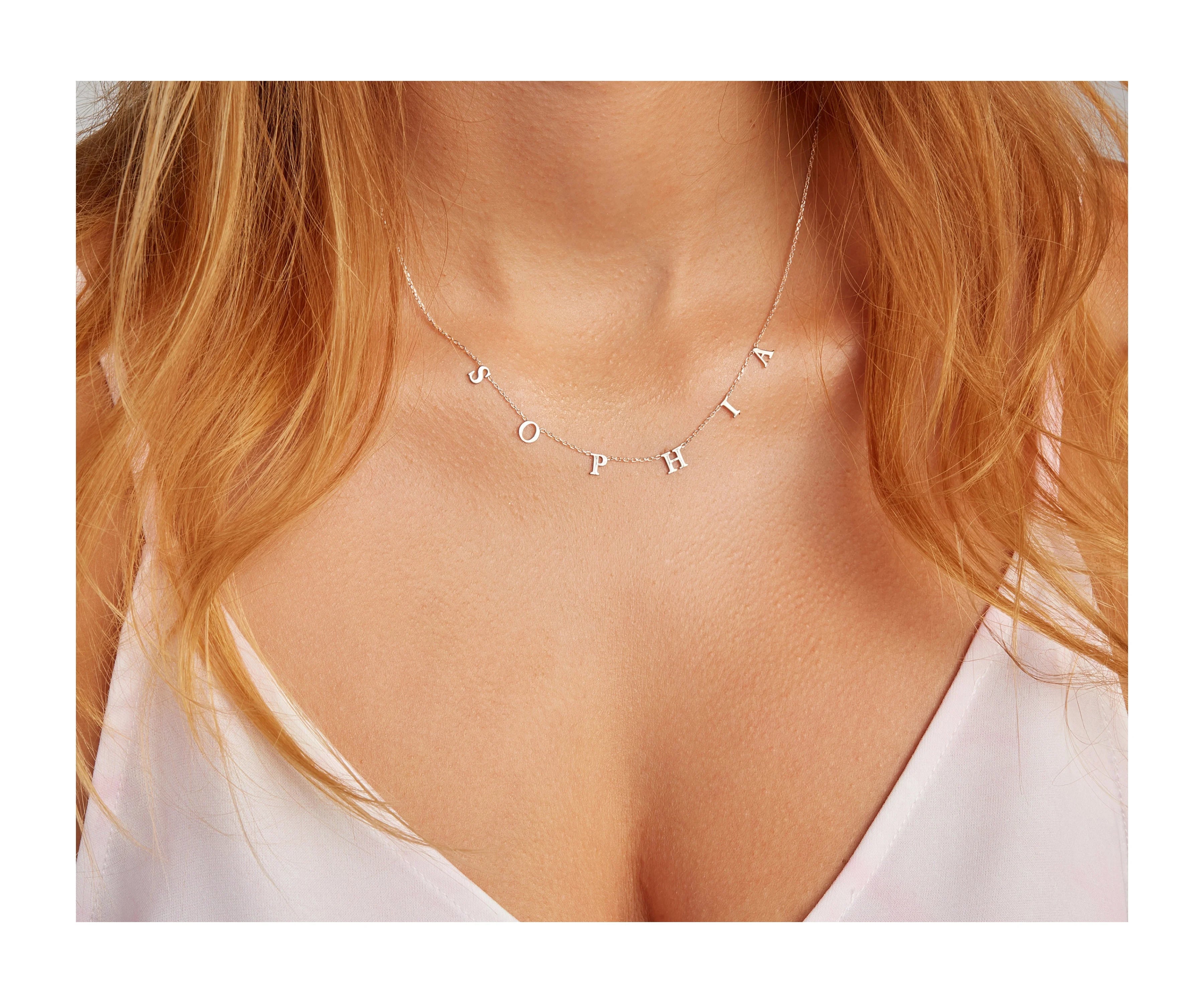 Gepersonaliseerde ketting met naam en initialen