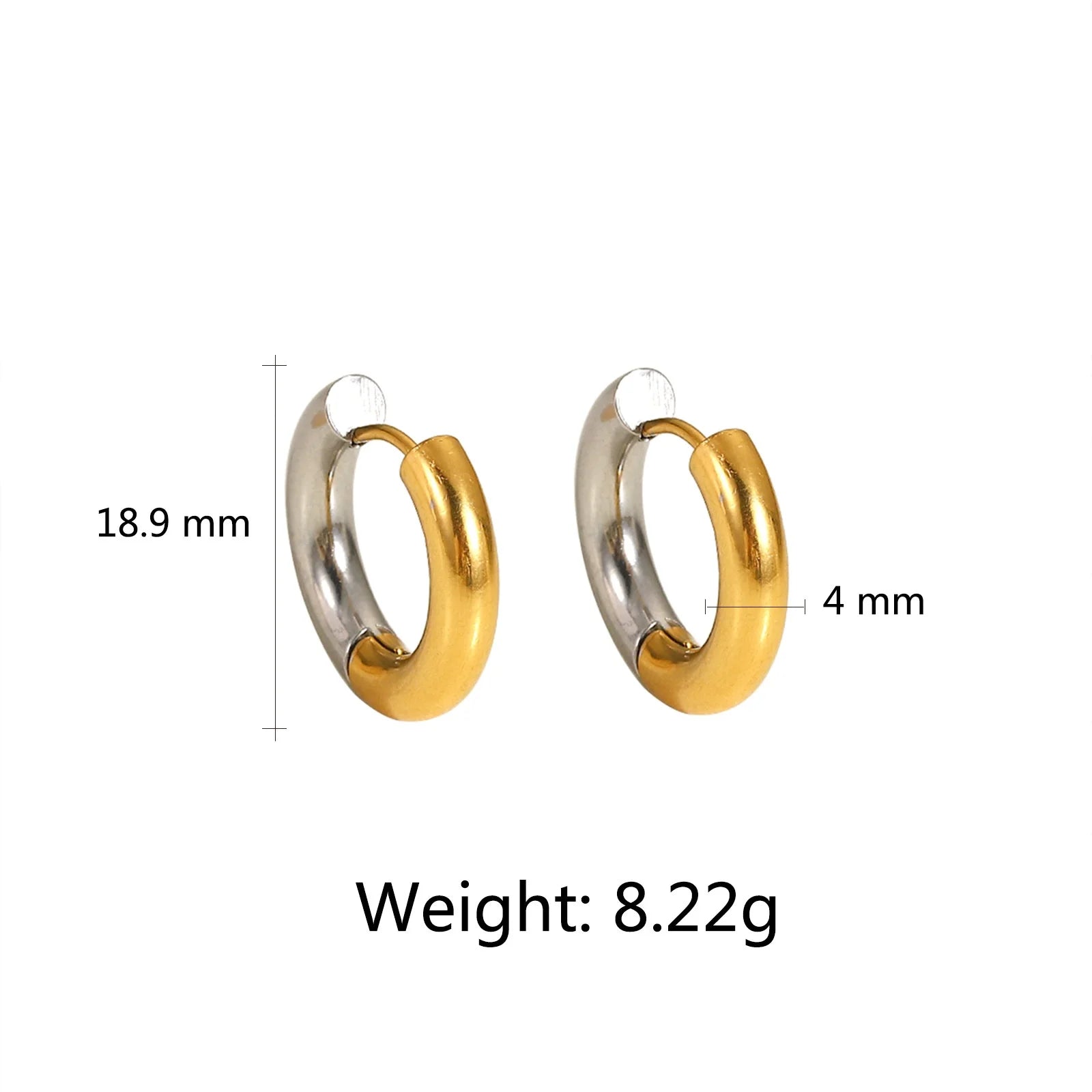 Twist Rope Hoop Earrings – 18K Gold Plated