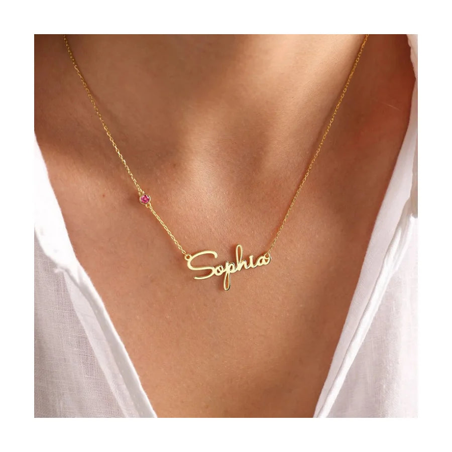 Personalized Birthstone Choker