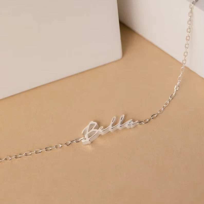Personalized Bracelet with Names & Initial